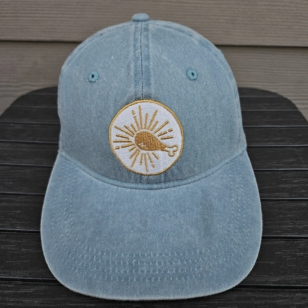 Fried Chicken Hat Yonder Blue 1910 Pigment Dyed Baseball Cap Cotton Cook Hat